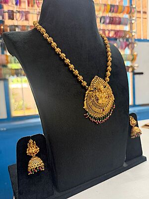 Peacock design gold finish necklace Peacock design gold finish necklace