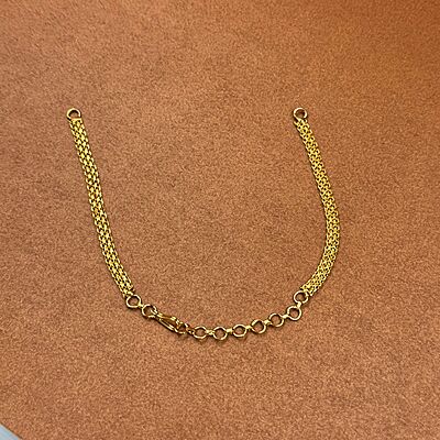 rose gold chain bracelet -Fancy ovel bracelet