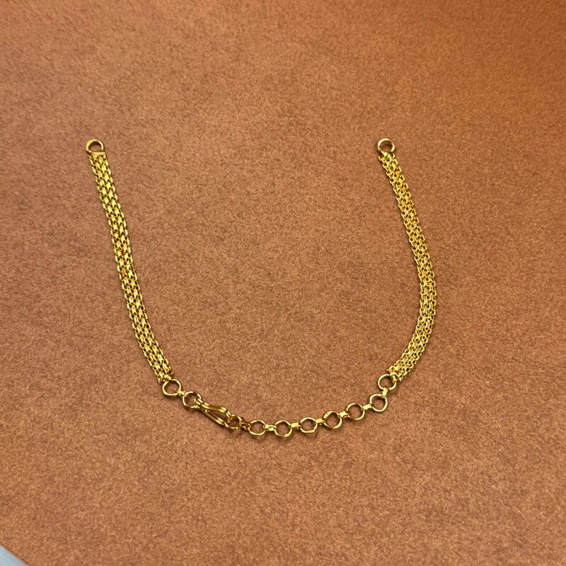 rose gold chain bracelet -Fancy ovel bracelet rose gold chain bracelet -Fancy ovel bracelet